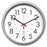 14.5in Slver Cont Clock 12.5in Dial Quartz Movement