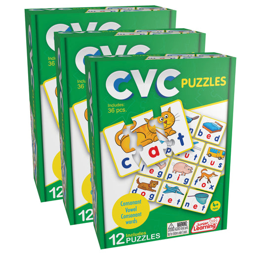 (3 Ea) Cvc Puzzles
