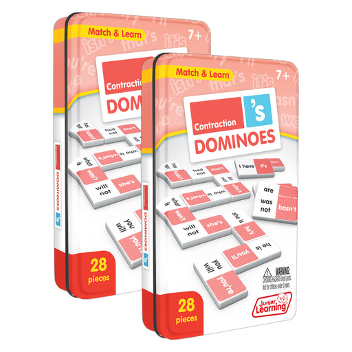 Contraction Match & Learn Dominoes, Pack of 2
