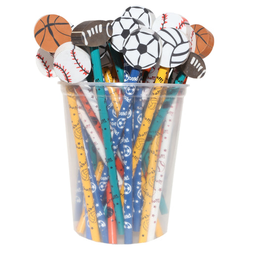 Pencil And Eraser Topper Sports Writeons