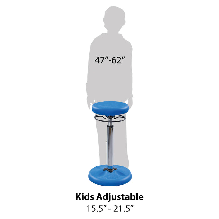 Kids Adjustable Wobble Chair Blue 15.5in-21.5in