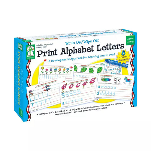 Write On-wipe Off Print Alphabet Letters