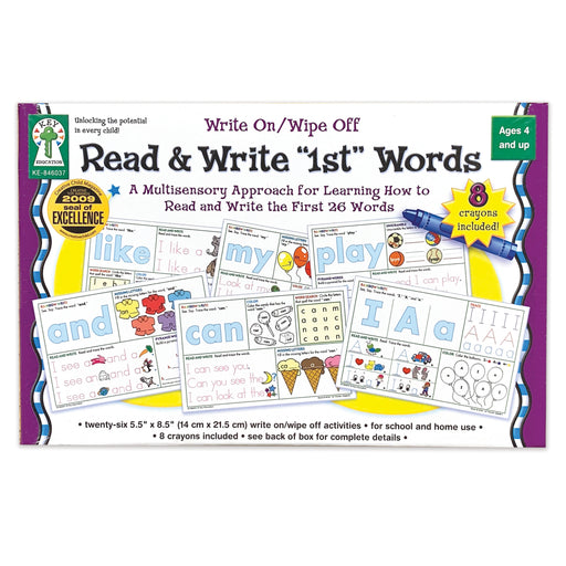 Write On-wipe Off Read & Write 1st First Words Ages 4+
