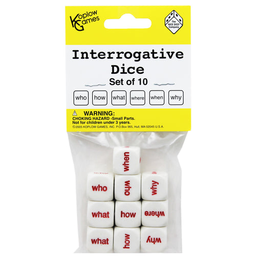 (3 Pk) Interrogative Dice Set Of 10