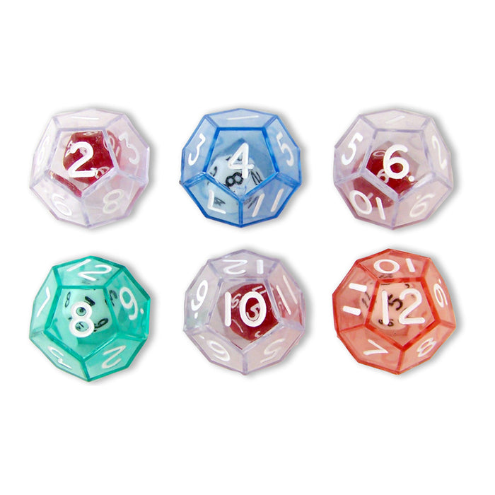 (3 Ea) 12-sided Dice Set Of 6