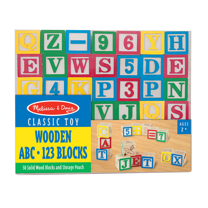 Wooden Abc-123 Blocks