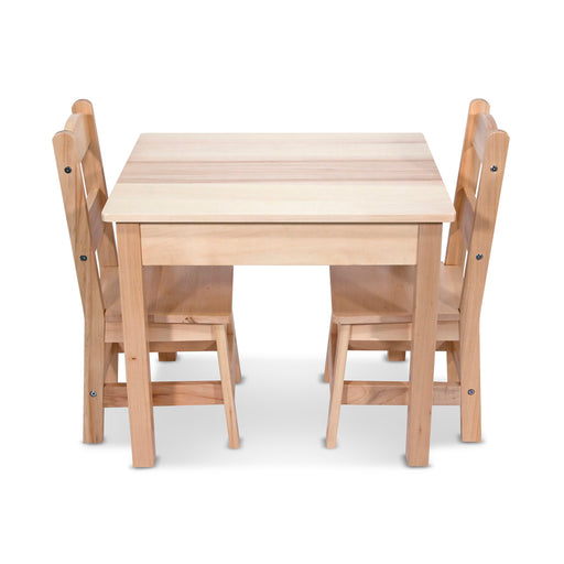 Wooden Table & Chairs Natural