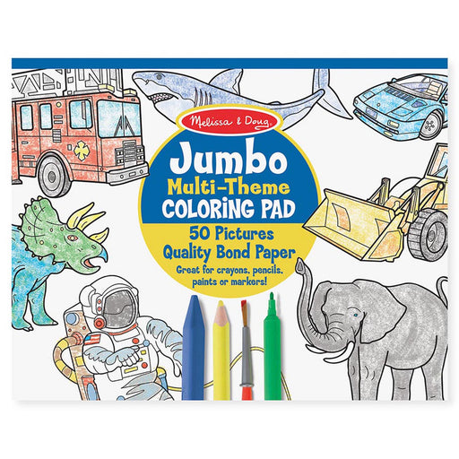 (6 Ea) Jumbo Coloring Pad Blu 11x14