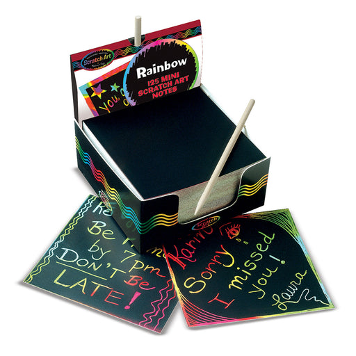 (3 Ea) Box Of Rainbow Mini Notes 125 Cards
