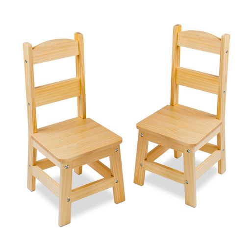 Wooden Chair Pair Natural