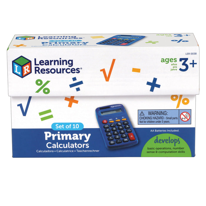 Primary Calculator Set Of 10