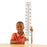 Giant Classroom Thermometer 30t Dual-scale Wooden Frame