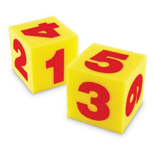 (3 Pk) Giant 5in Soft Cubes Numeral 2 Per Pk