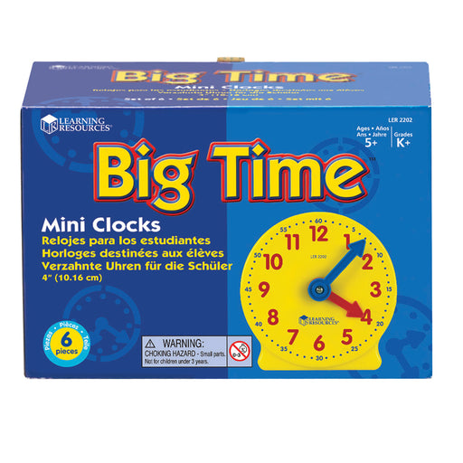 Extra 4 Geared Mini-clocks 6-pk