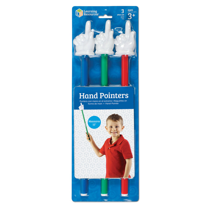 (2 Pk) Hand Pointers 3 Per Set Assorted Colors
