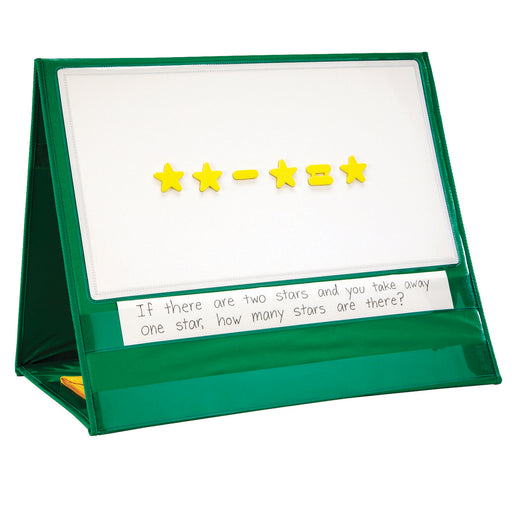 Write-on-wipe-off Magnetic Demonstration Tabletop Pocket Chart