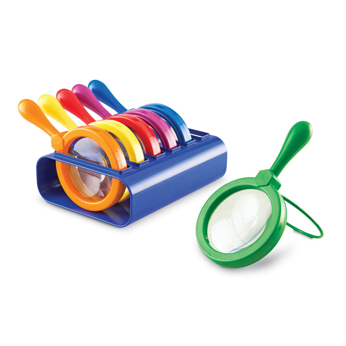 Primary Science Jumbo Magnifiers Set Of 6 In A Stand