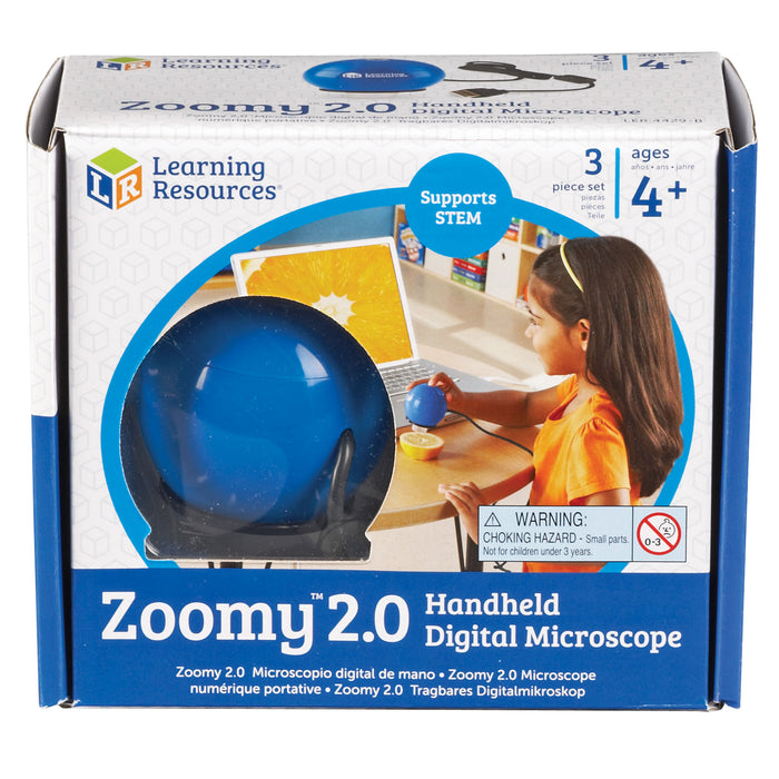 Zoomy 2.0 Blue Handheld Digital Microscope