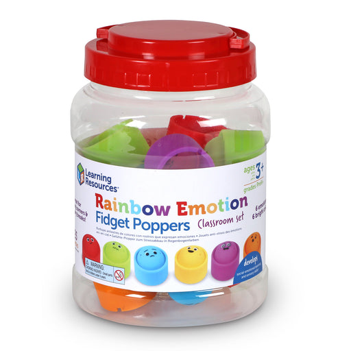 Rainbow Emotions Fidget Poppers Classroom Set