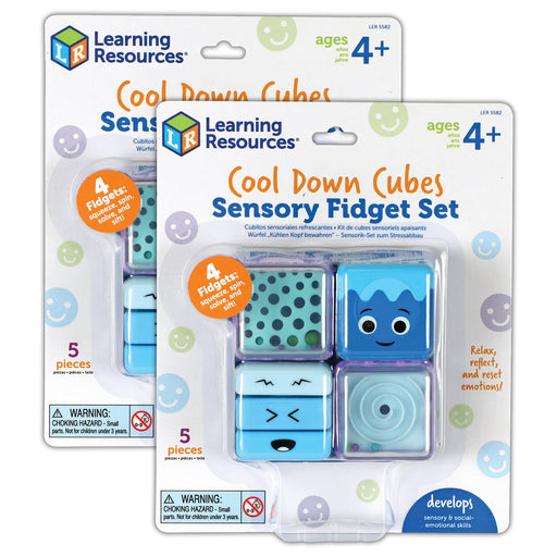 Cool Down Cubes Sensory Fidget Set, 2 Sets