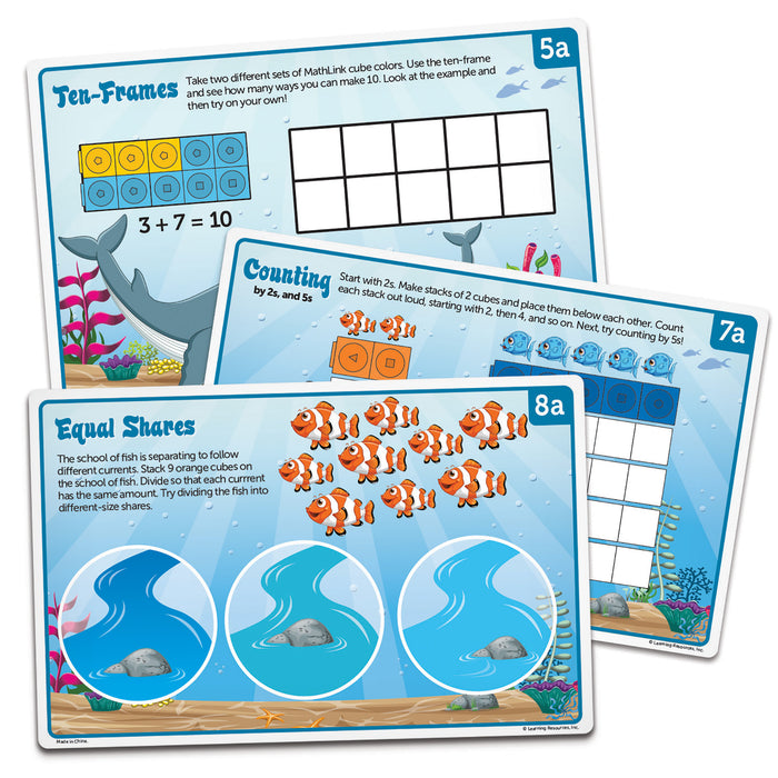 Mathlink® Cubes Kindergarten Math Activity Set: Sea Adventures!