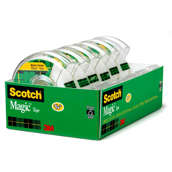 Scotch Magic Tape 3-4 X 650 6pk