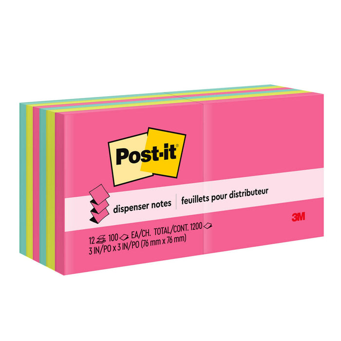 Dispenser Pop-up Notes, Poptimistic Collection, 100 Sheets-Pad, 12 Pads