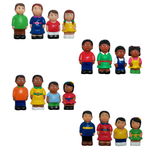 Multicultural Family 4 St Complete Figures