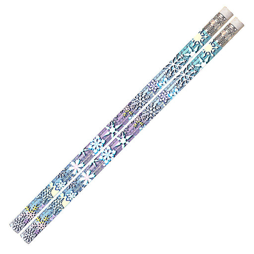 (12 Dz) Snowflake Glitters Pencils 12 Per Pk
