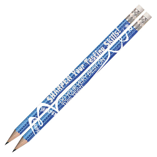 (12 Dz) Sharpen Your Testing Skills Pencils Pre Sharpened 12 Per Pk