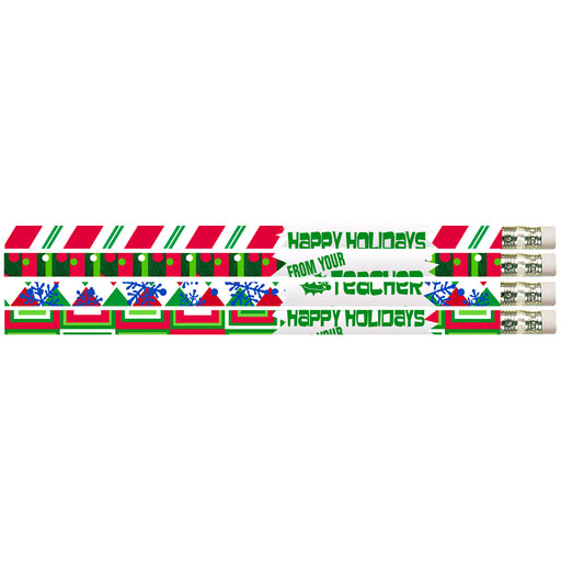 (12 Dz) Happy Holidays From Your Teacher Pencils 12 Per Pk