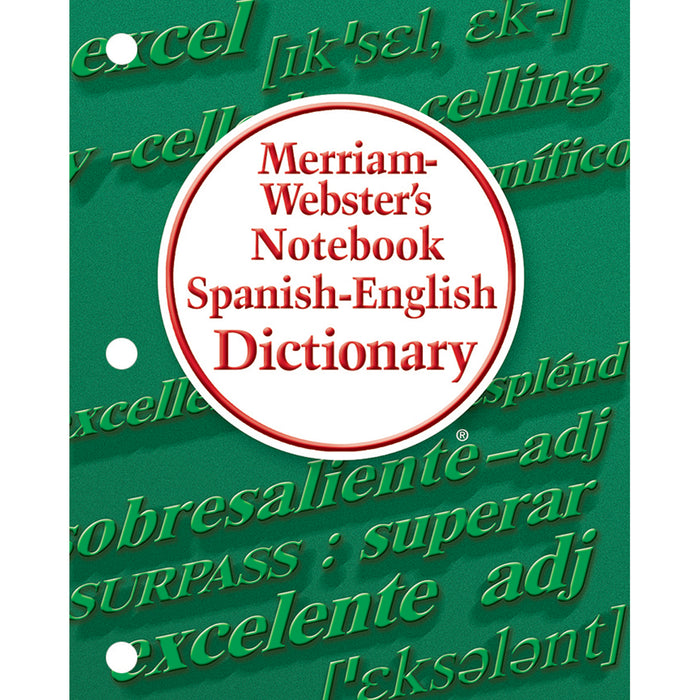 (6 Ea) Merriam Websters Notebook Spanish English Dictionary