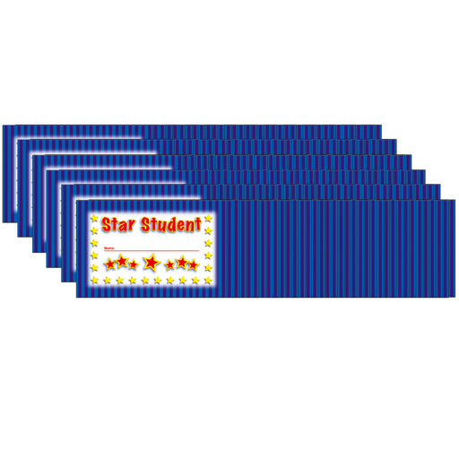(6 Pk) Incentive Punch Cards Star Student 36 Per Pk
