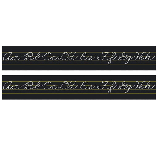 Alphabet Lines Black Traditional Cursive, Pack of 2