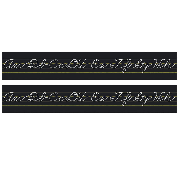 Alphabet Lines Black Traditional Cursive, Pack of 2