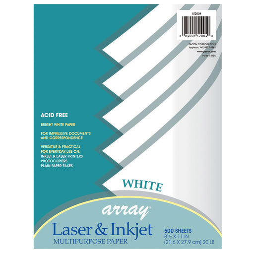 Array Laser-inkjet 8.5x11 500ct Paper