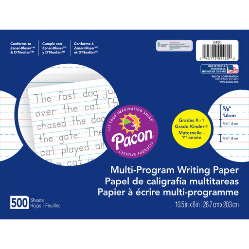 (2 Rm) Dnealian Multi-program Gr K Handwriting 10-1-2x8-5-8 Long