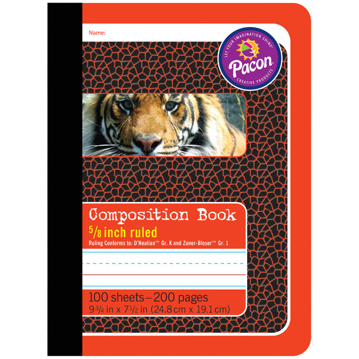 (6 Ea) Composition Book 5-8in Ruled