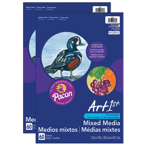 (2 Pk) Art1st Multi Media Art 12x18 Paper