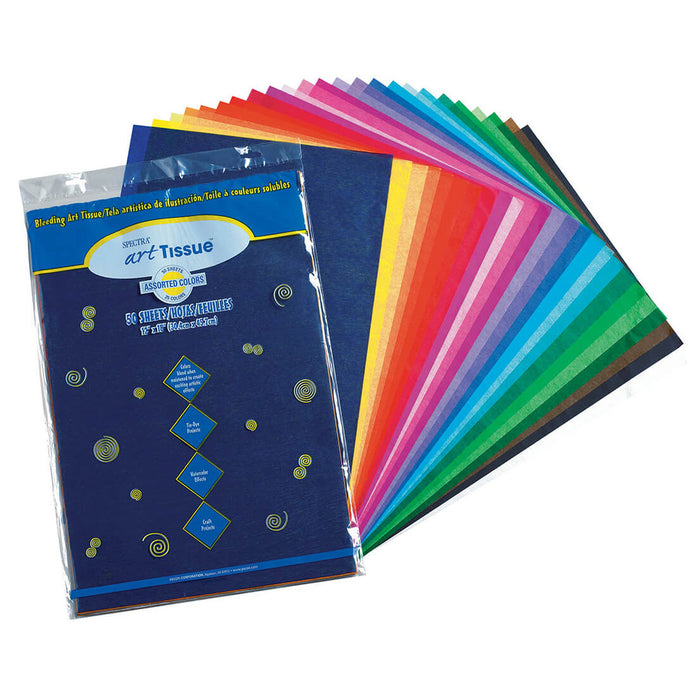 (6 Pk) Art Tissue 12x18 Asst 50 Per Pk