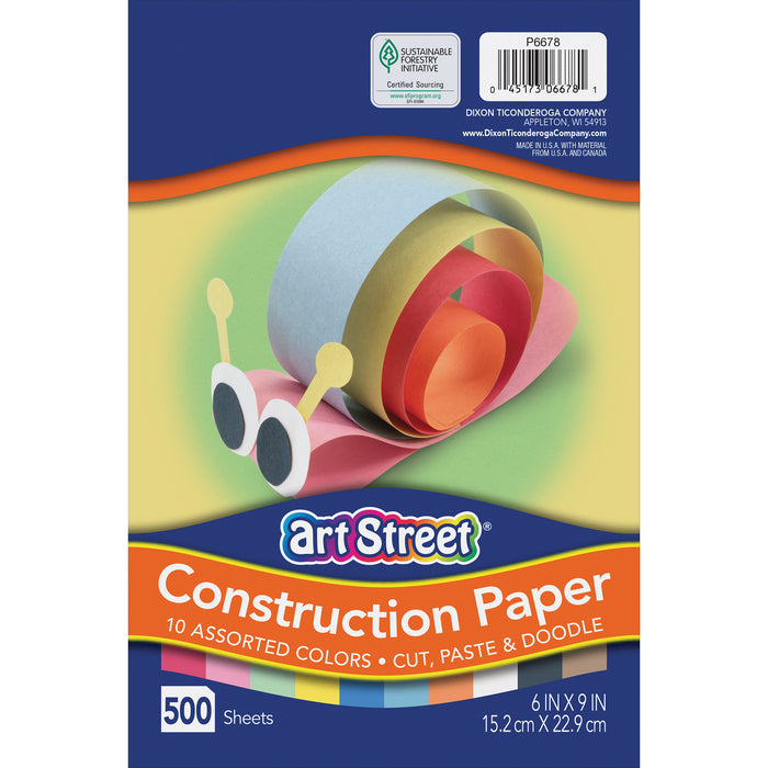 Construction Paper 6x9 500 Sheets Lightweight