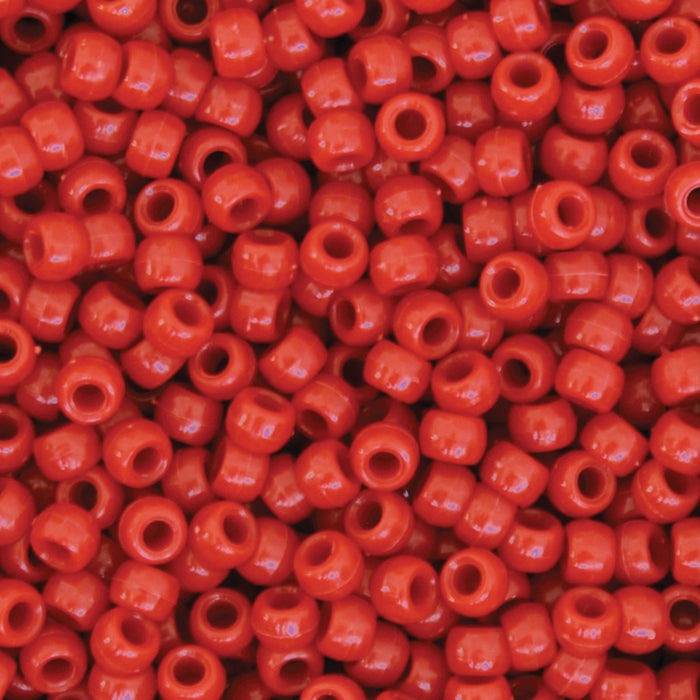 (3 Pk) Pony Beads Red 1000 Pieces