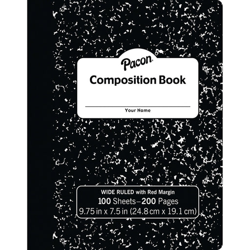 (6 Ea) Composition Notebook 100 Per Pk 9.75x7.5