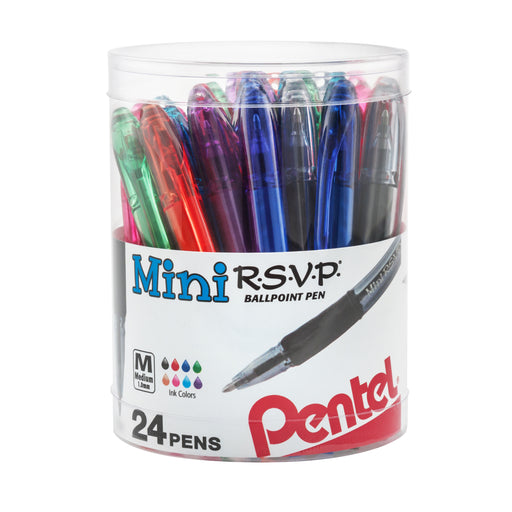 24pk Rsvp Mini Ballpoint Pens Pentel