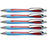 (5 Ea) Schneider Red Slider Rave Xb Retractable Ballpoint Pen