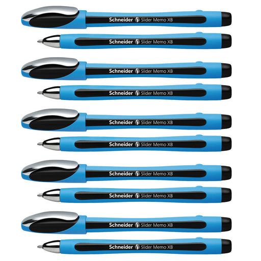 (10 Ea) Schneider Black Memo Slider Xb Ballpoint Pen