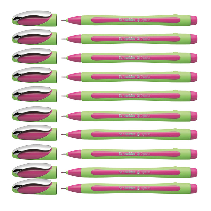 (10 Ea) Schneider Pink Xpress Pen Fineliner
