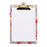 Blossom Clipboard With Pad 3ct
