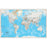 Contemp Laminated Wall Map World Hemispheres