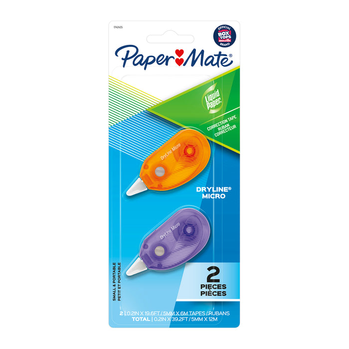 (3 Pk) 2ct Micro Correction Tape Papermate